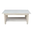 International Concepts Unfinished Mission Tall Coffee Table