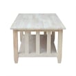 International Concepts Unfinished Mission Tall Coffee Table