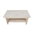 International Concepts Unfinished Mission Tall Coffee Table