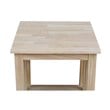 International Concepts Unfinished Mission Tall End Table