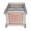 International Concepts Unfinished Mission Wood Tall End Table with Drawer