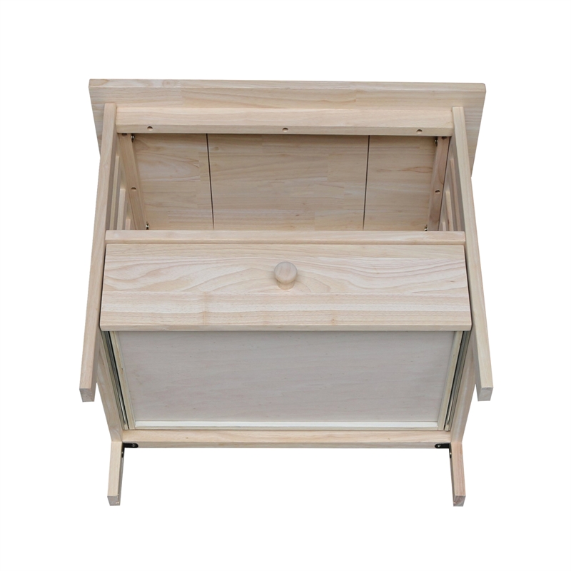 International Concepts Solid Wood Mission TV Stand in Unfinished