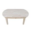 International Concepts Unfinished Phillips Oval Wood Coffee Table