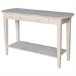 International Concepts Unfinished Phillips Oval Sofa Table