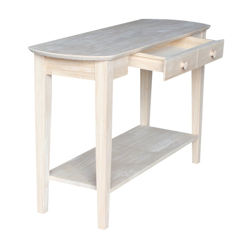 International Concepts Unfinished Phillips Oval Sofa Table