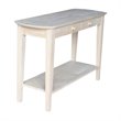 International Concepts Unfinished Phillips Oval Sofa Table