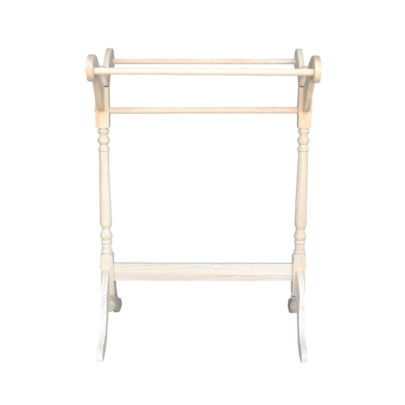 International Concepts Unfinished Wood Quilt Rack