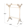 International Concepts Unfinished Wood Quilt Rack