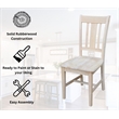 International Concepts Unfinished Slat Back Dining Chair (Set of 2)