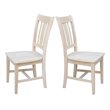 International Concepts Unfinished Slat Back Dining Chair (Set of 2)