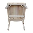 International Concepts Unfinished Slat Back Dining Chair (Set of 2)