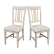 International Concepts Unfinished Slat Back Dining Chair (Set of 2)
