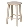 International Concepts 18&quot Round Top Bar Stool
