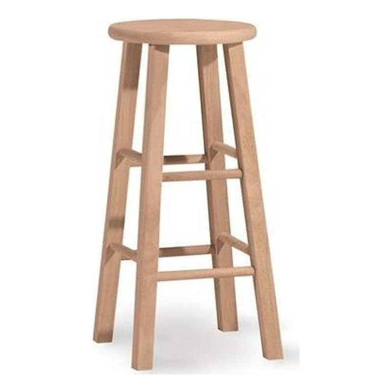 International Concepts 30 Round Top, 30 Wooden Bar Stools