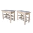 International Concepts Modern Wood Kitchen Island in Natural