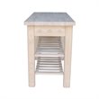 International Concepts Modern Wood Kitchen Island in Natural