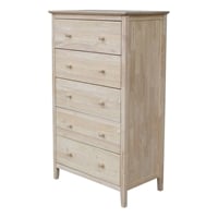 International Concepts Unfinished 3-Drawer Chest