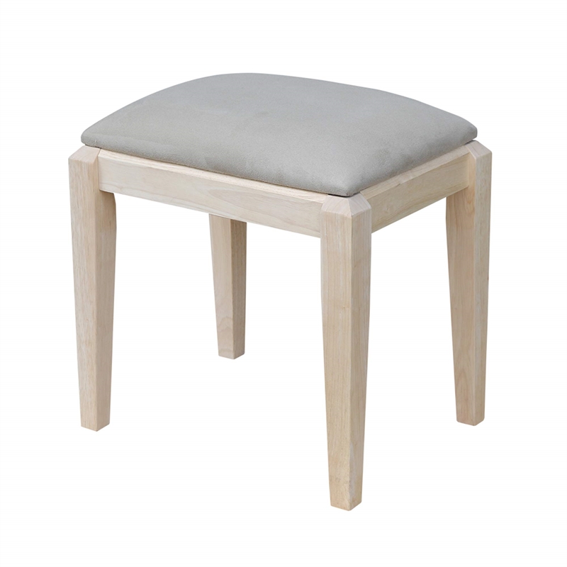 International Concepts Home Accents Unfinished Vanity Bench
