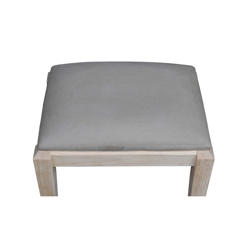 International Concepts Home Accents Unfinished Vanity Bench
