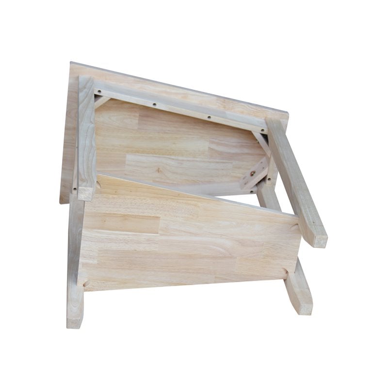 International Concepts Home Accents Unfinished Keystone Accent Table