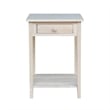 International Concepts Home Accents Unfinished 1-Drawer Hampton Bedside Table
