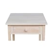 International Concepts Home Accents Unfinished 1-Drawer Hampton Bedside Table