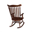 International Concepts Home Accent Solid Wood Rocker in Espresso