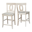 International Concepts Solid Wood Verona Counter Height Stool in Unfinished