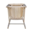 International Concepts Java Wood Counter Height Barstool in Unfinished