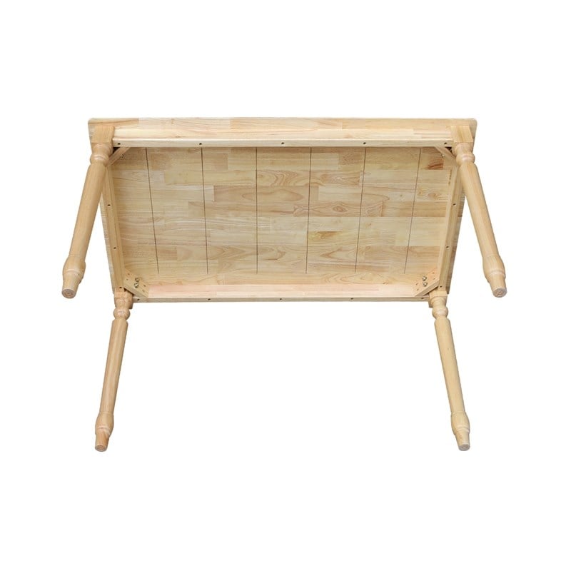 International Concepts Solid Wood Casual Dining Table in Natural Brown Finish