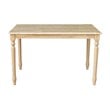 International Concepts Solid Wood Casual Dining Table in Natural Brown Finish