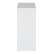 2 Shelf White Metal Bookcase by OSP Home Furnishings