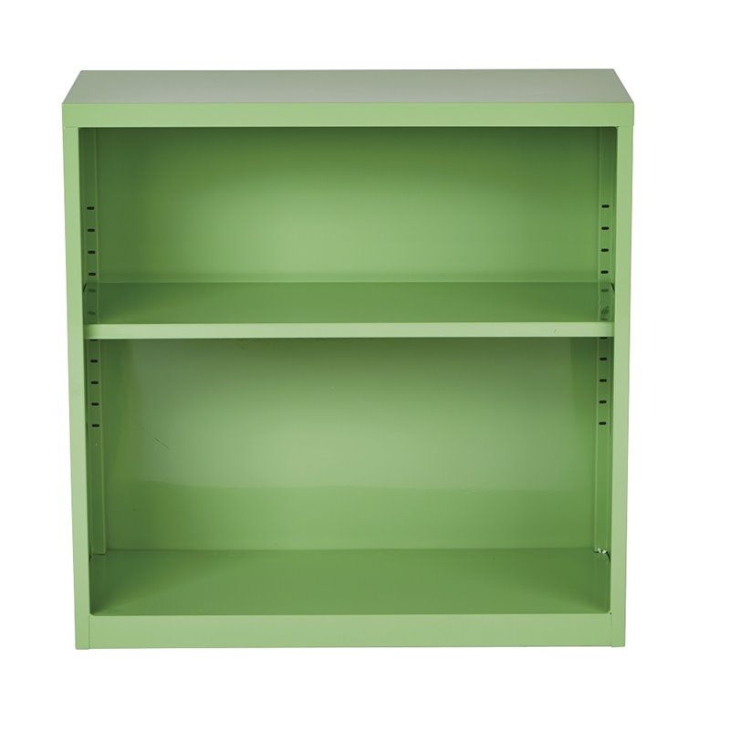 2 Shelf Metal Green Bookcase by OSP Home Furnishings
