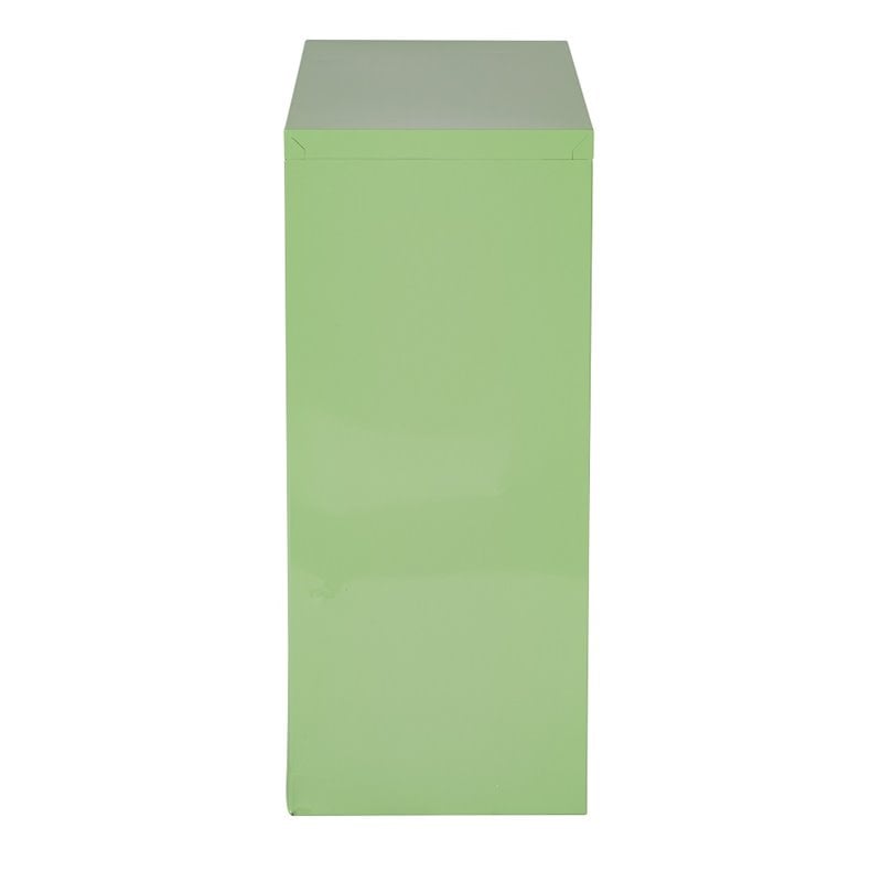 2 Shelf Metal Green Bookcase by OSP Home Furnishings