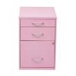 22 in Pencil Box Storage File Metal Cabinet in Pink