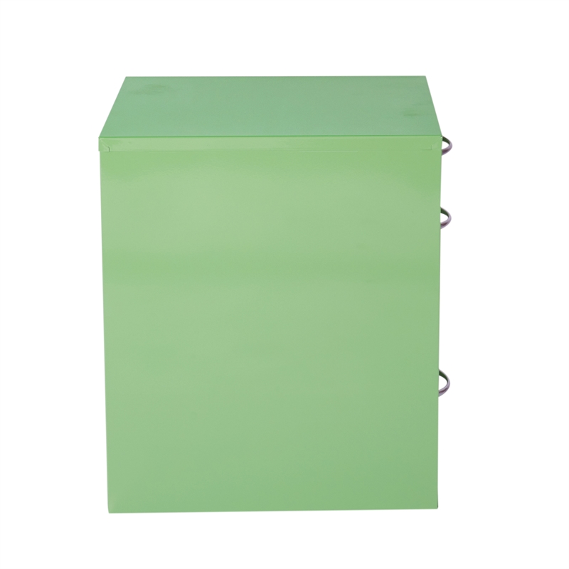 22in  Pencil Box Storage Metal File Cabinet in Green