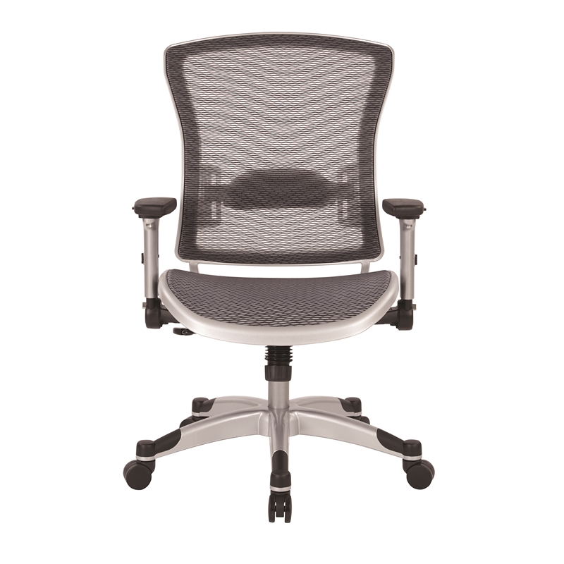 Office Star Executive Gray Mesh Back Office Chair