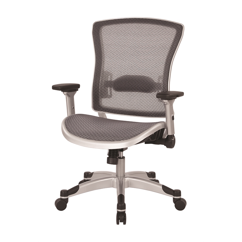 Office Star Executive Gray Mesh Back Office Chair