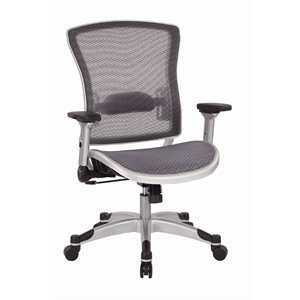 Office Star Executive Gray Mesh Back Office Chair