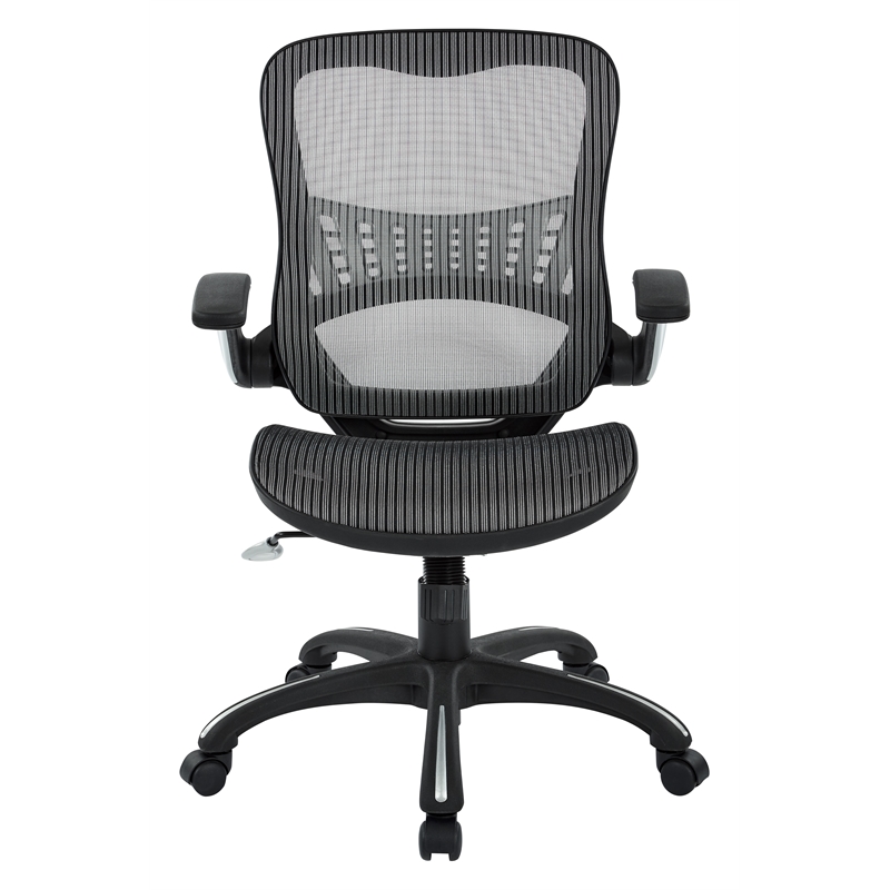 Mesh Seat and Back Manager  Chair in Gray Mesh Fabric