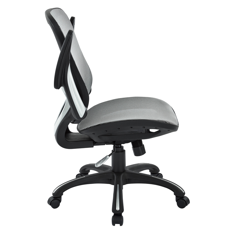 Mesh Seat and Back Manager  Chair in Gray Mesh Fabric