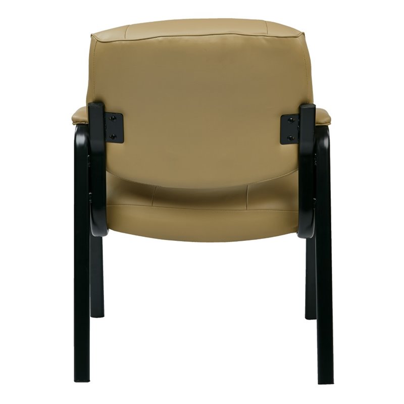 Bonded Leather Guest Chair In Tan Ec8124 Ec21 Bonded Leather Guest Chair In Tan