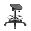 Pneumatic Drafting Black Backless Vinyl Saddle Seat stool