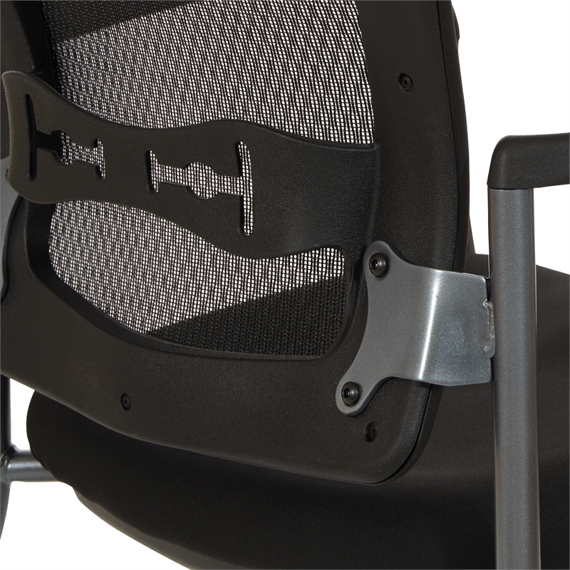 Pro-Line II Titanium Black Visitors Guest Chair in Black Fabric