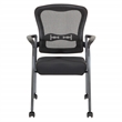 Pro-Line II Titanium Black Visitors Guest Chair in Black Fabric