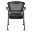 Pro-Line II Titanium Black Visitors Guest Chair in Black Fabric