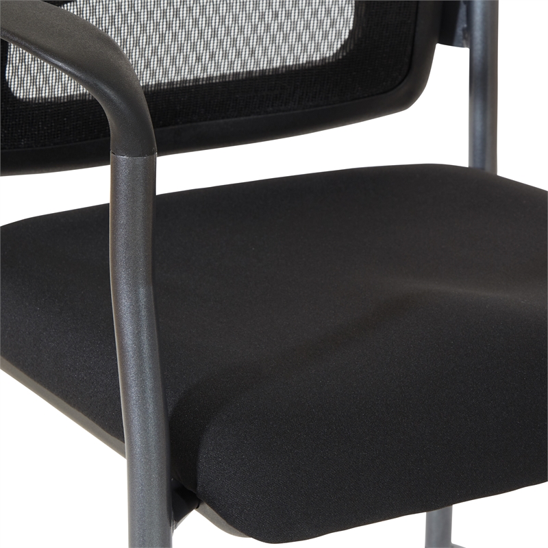 Pro-Line II Titanium Black Visitors Guest Chair in Black Fabric