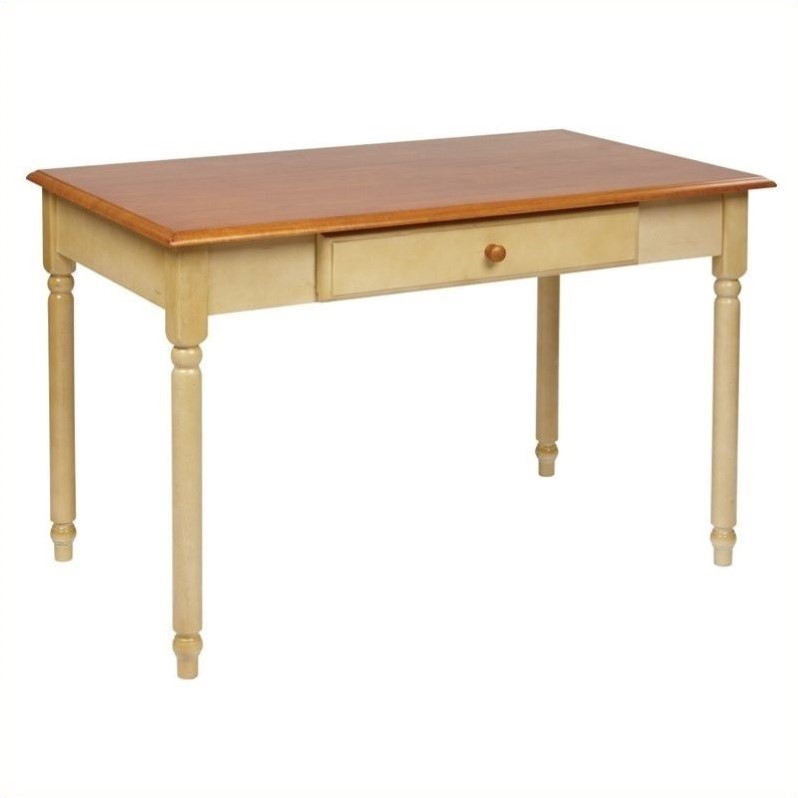 Wood Writing Desk In Antique Yellow Cc25 Wood Writing Desk In Antique Yellow