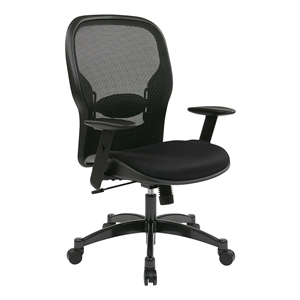 office star space collection matrex back office chair in black fabric