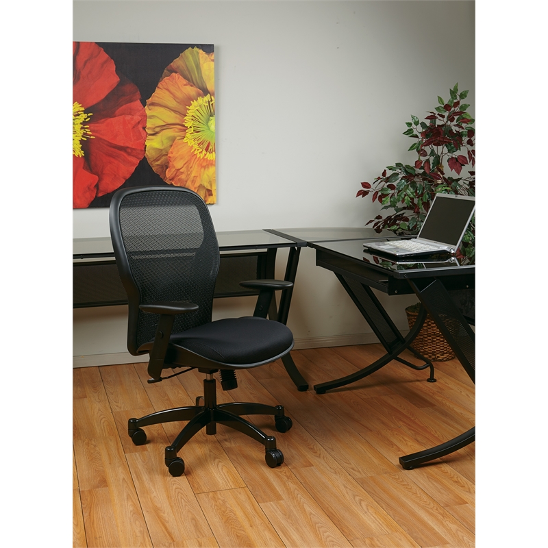 Office Star SPACE Collection Matrex Back Office Chair in Black 2300